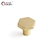 brushed brass knob